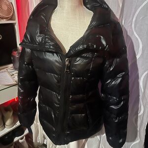 Calvin Klein Glossy Black Puffer Jacket